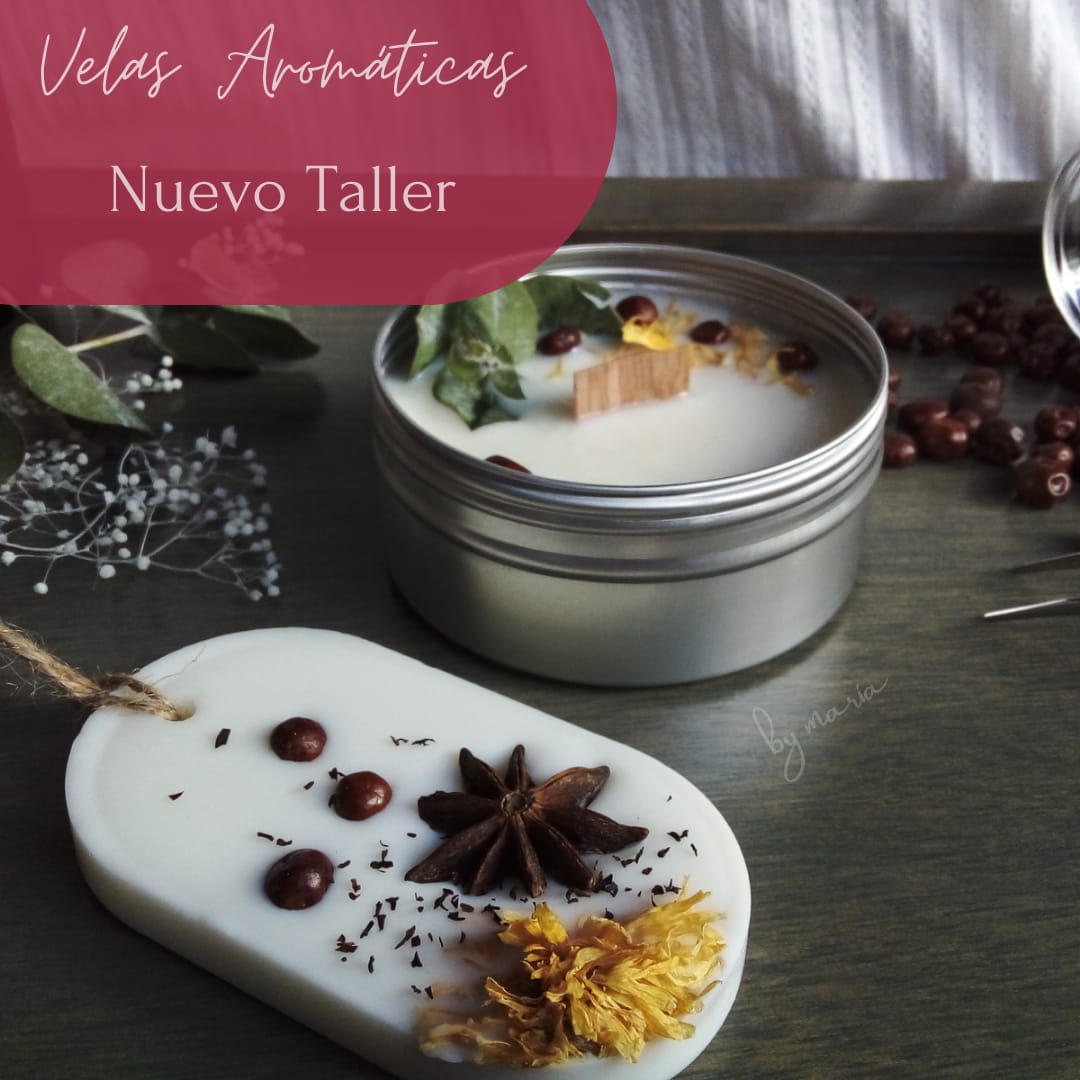 Taller Velas Aromáticas (Cera de Soya)